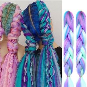 Pre made kanekalon festival bubble braids OR CUST*M!! Message for details